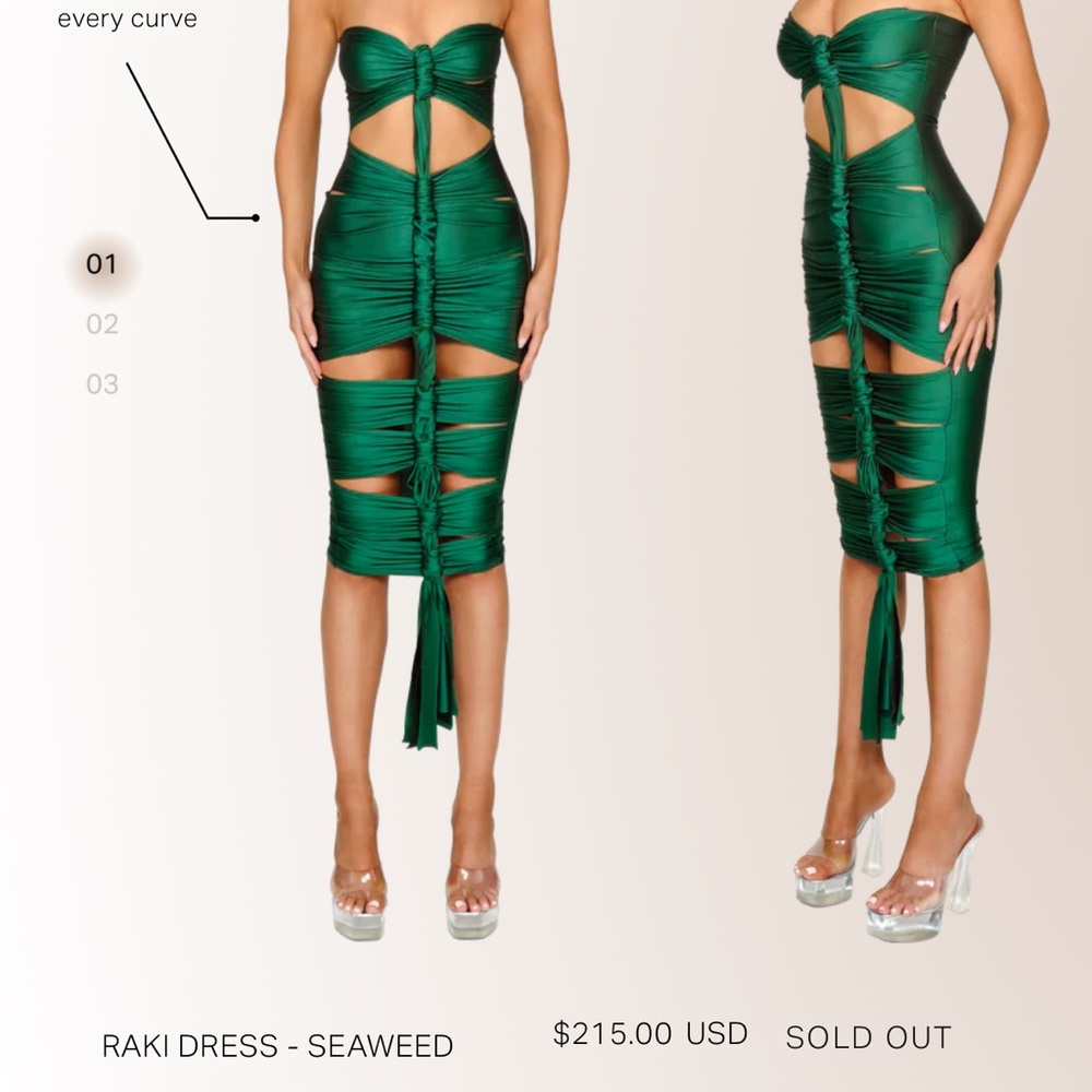 Raki Dress in Green by Coucoo